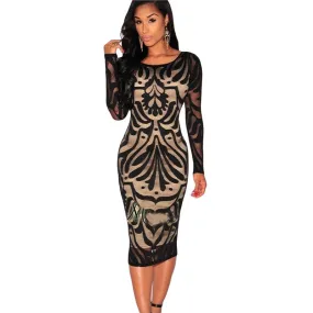 Women's Elegant Fashion Sexy Lace Backless Dress