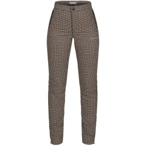 Womens Jess Yarn Dye Trousers Check Brown - AW24