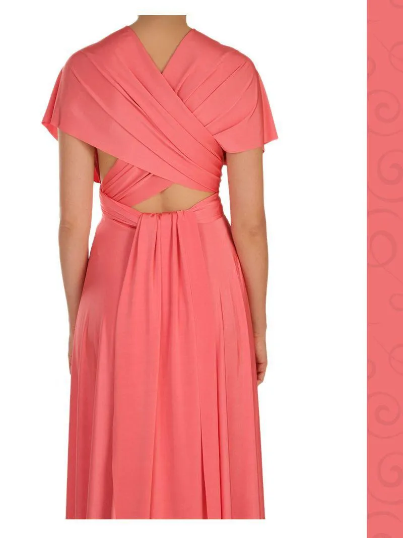 Wrap Dress - Midi - Black