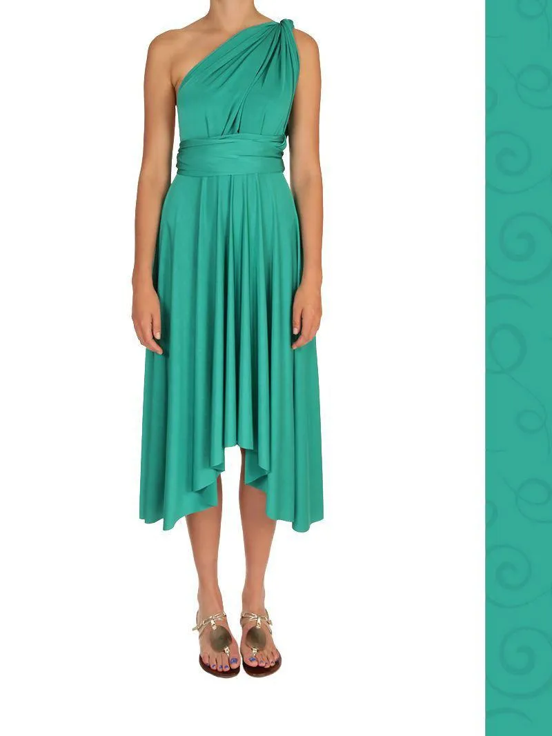 Wrap Dress - Midi - Black