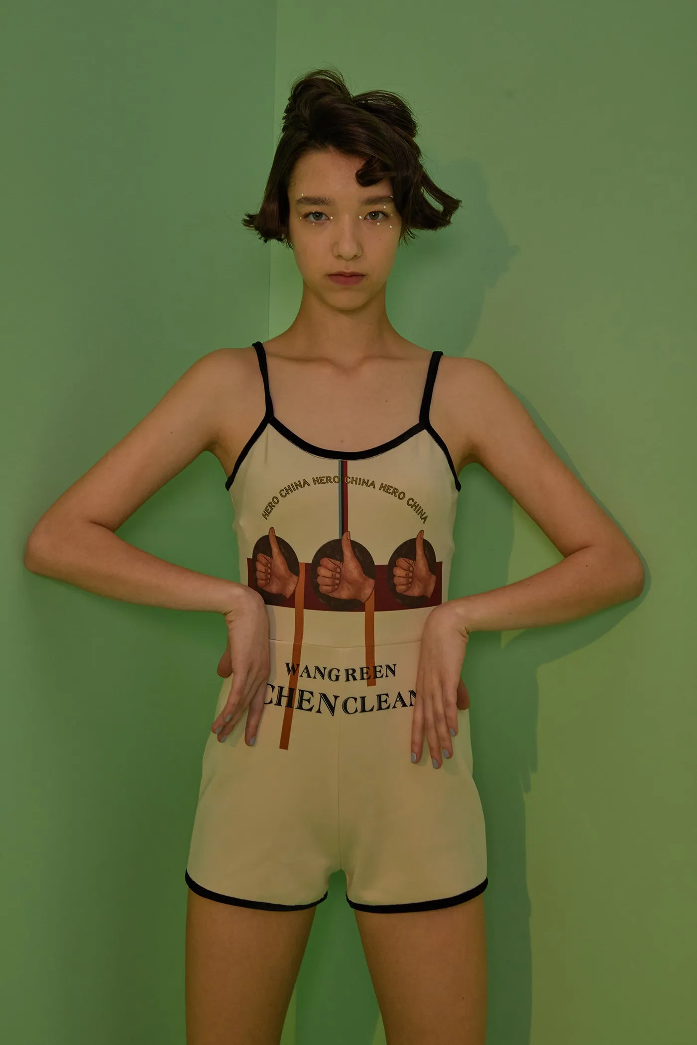 WXC | Thumb Up Sleeveless Jumpsuit