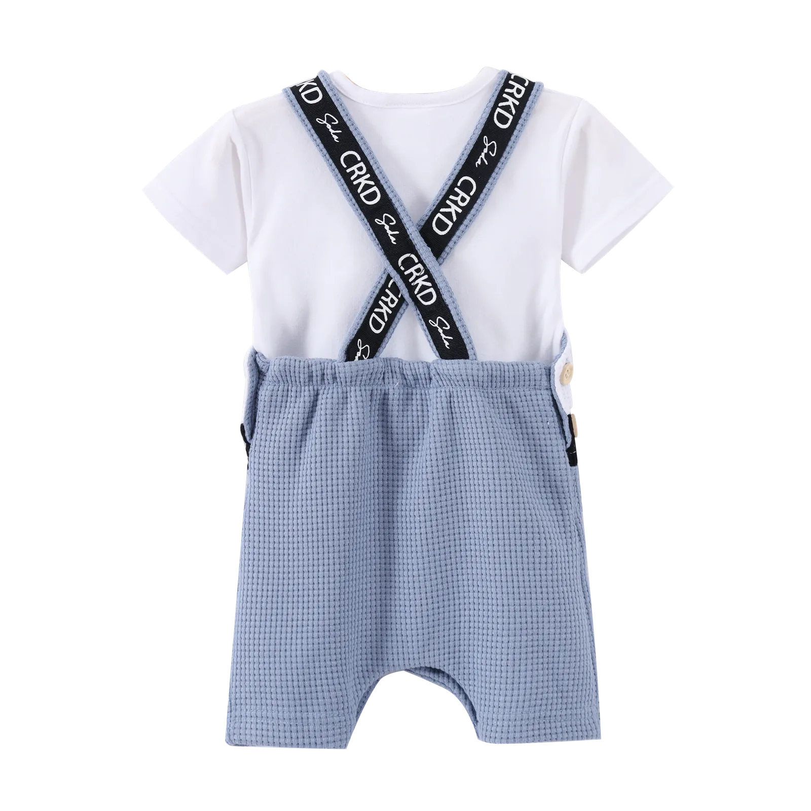 Xavier 2pce Overall Set - Dusty Blue
