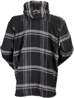 Z1R Timber Flannel Shirt - Black/Gray - 5XL 3040-2839