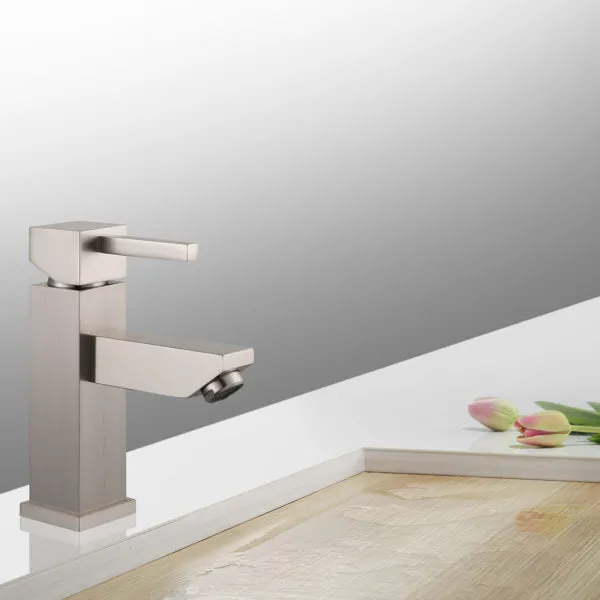 ZY6001-BN Legion Furniture Single Hole Single Handle Bathroom Faucet with Drain Assembly